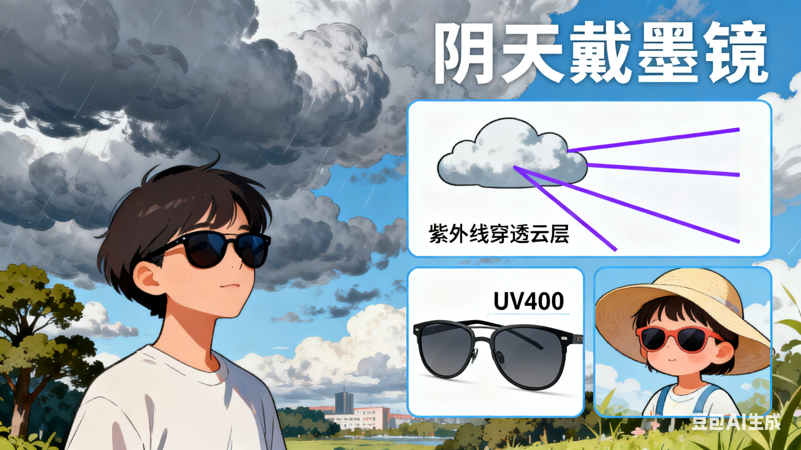 别让云层骗了眼!阴天戴墨镜,不是矫情是刚需