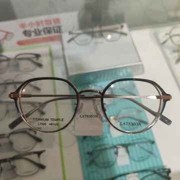 浪特梦纯钛复古镜架L7505