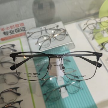 浪特梦纯钛复古镜架L7203