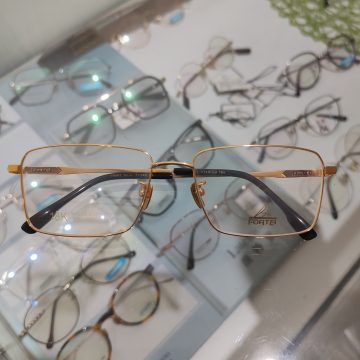 FORTEI富铤纯钛镀18K金镜架9802